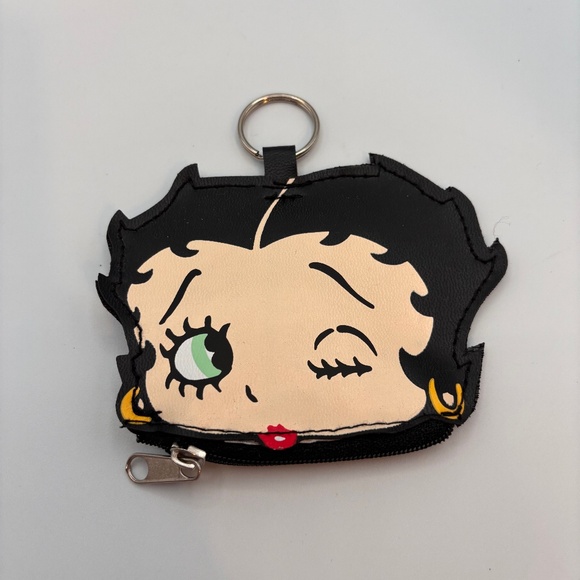Betty Boop Retro Coin Wallet Pouch Character Small Keychain - Picture 1 of 7